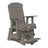 This is the Coastal Gray colored balcony glider chair on a white background.