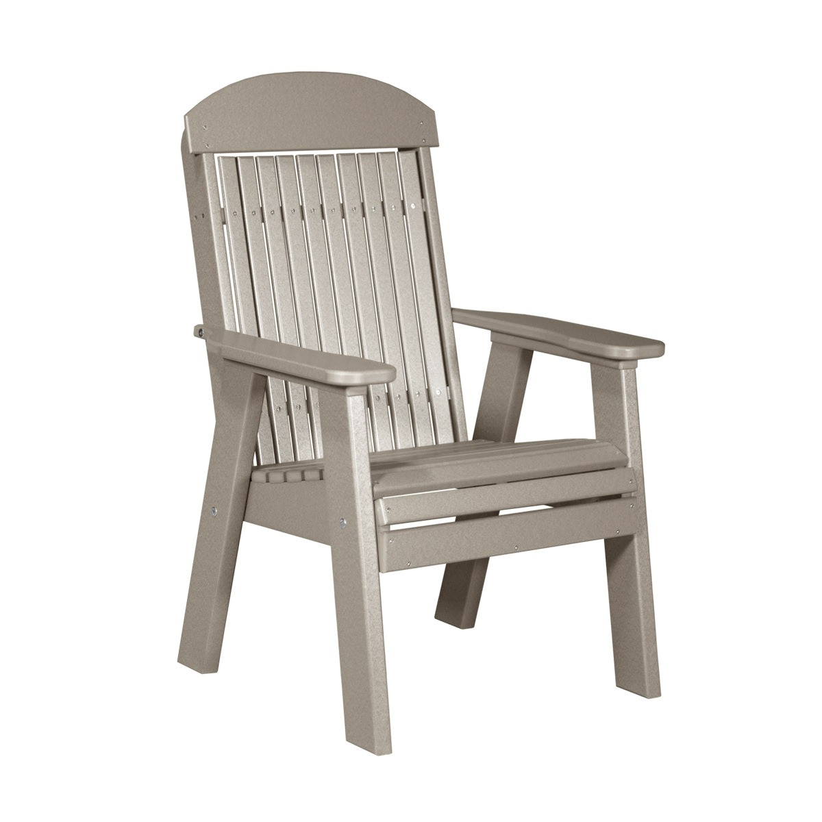 This is the Weatherwood colored bench on a white background.