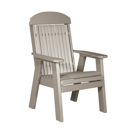 This is the Weatherwood colored bench on a white background.