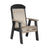 This is the Weatherwood and Black colored bench on a white background.