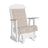 This is the Birch and White colored classic glider chair on a white background.
