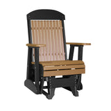 This is the Cedar and Black colored classic glider chair on a white background.
