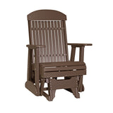 This is the Chestnut Brown colored classic glider chair on a white background.