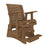 This is the Antique Mahogany colored glider chair on a white background.