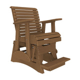 This is the Antique Mahogany colored glider chair on a white background.