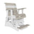 This is the Birch and White colored glider chair on a white background.