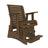 This is the Chestnut Brown colored glider chair on a white background.