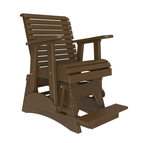 This is the Chestnut Brown colored glider chair on a white background.