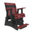 This is the Cherrywood and Black colored glider chair on a white background.