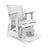 This is the White colored glider chair on a white background.