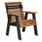 This is the Antique Mahogany and Black colored bench on a white background.