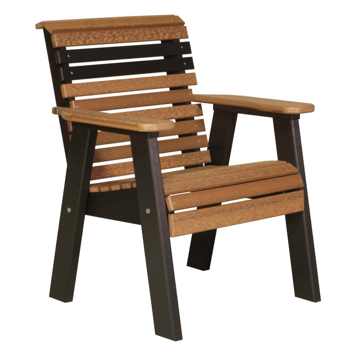 This is the Antique Mahogany and Black colored bench on a white background.