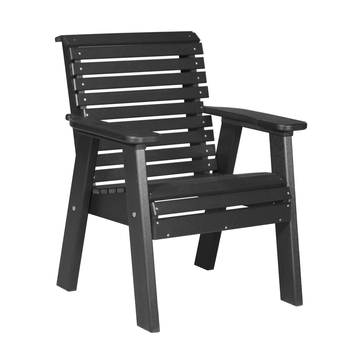 This is the Black colored bench on a white background.