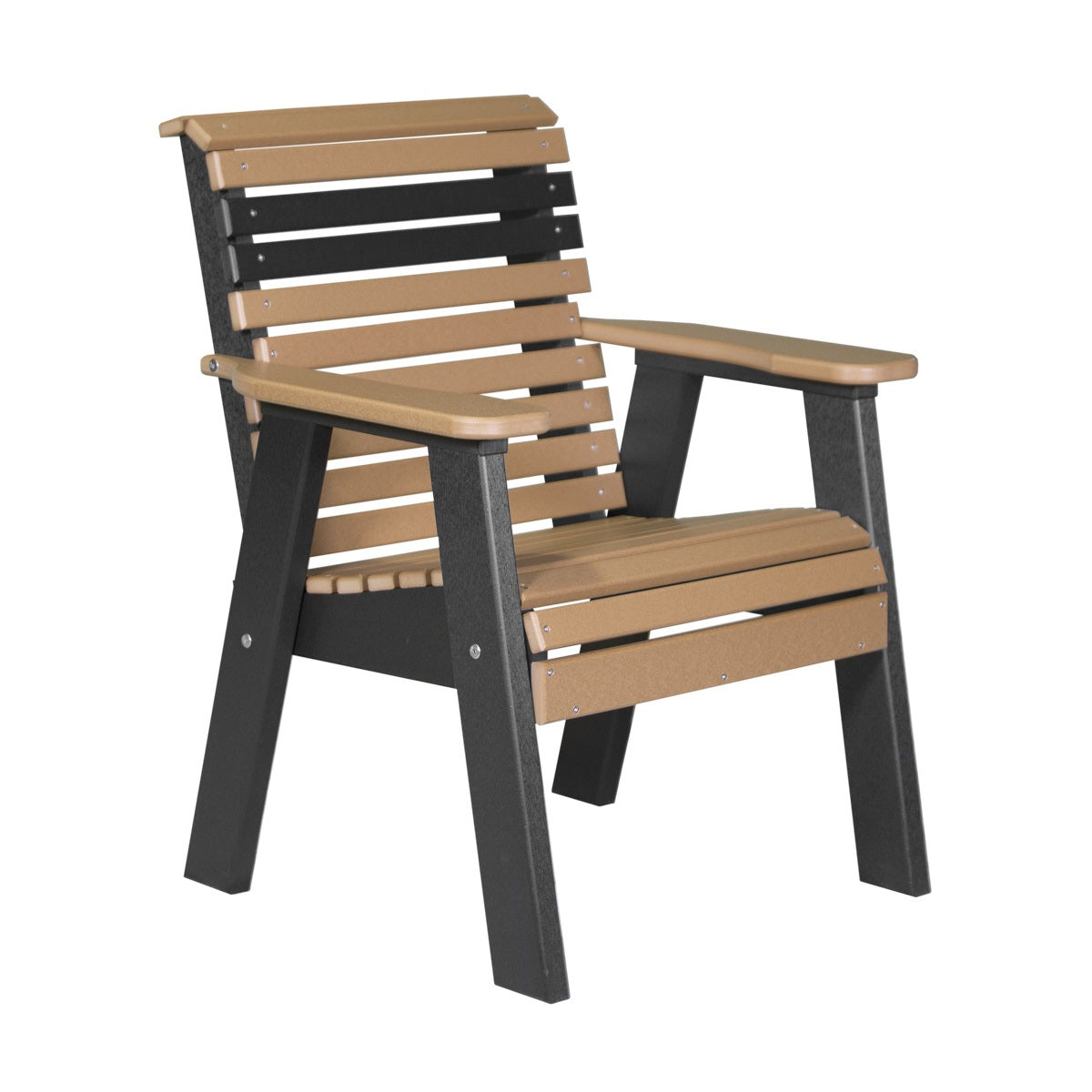 This is the Cedar and Black colored bench on a white background.