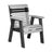 This is the Dove Gray and Black colored bench on a white background.