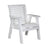 This is the White colored bench on a white background.