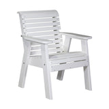 This is the White colored bench on a white background.