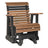 This is the Antique Mahogany and Black colored glider chair on a white background.