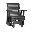 This is the Black colored glider chair on a white background.