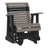 This is the Coastal Gray and Black colored glider chair on a white background.