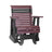 This is the Cherrywood and Black colored glider chair on a white background.
