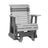 This is the Dove Gray and Slate colored glider chair on a white background.