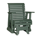 This is the Green colored glider chair on a white background.