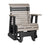 This is the Weatherwood and Black colored glider chair on a white background.