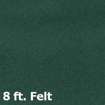 This image shows the 8 ft. Dark Green felt color option.
