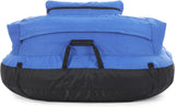 Nylon fabric covered inflatable pool chair.