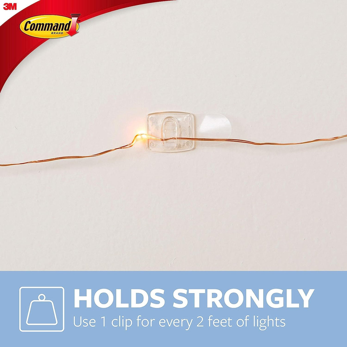 Pack of 20 Command Clear Damage Free Decorating Clips