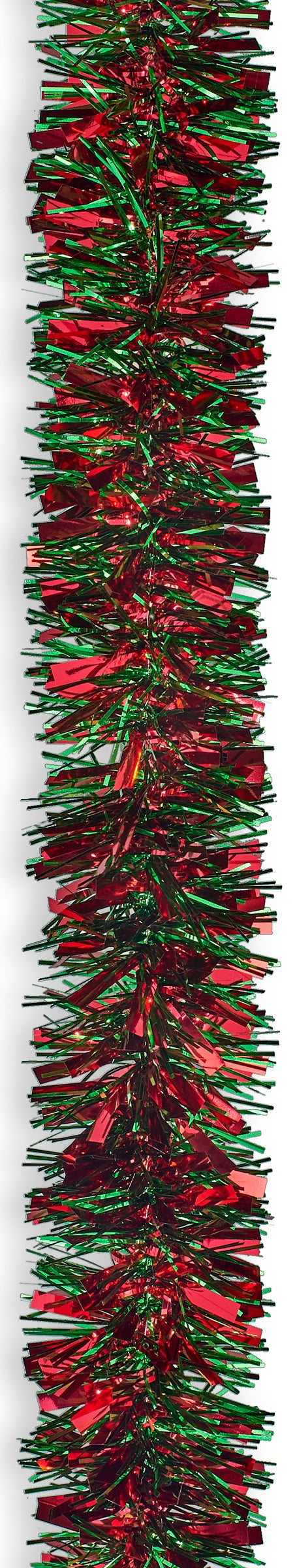 15' Fantasy Red and Green Tinsel Christmas Garland