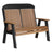 This is the Antique Mahogany and Black colored bench on a white background.