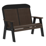 This is the Brazilian Walnut and Black colored bench on a white background.