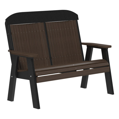 This is the Brazilian Walnut and Black colored bench on a white background.