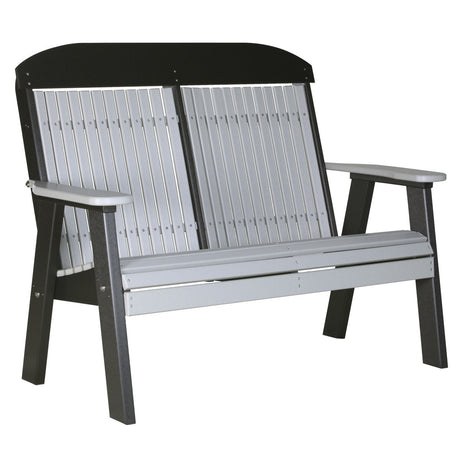 This is the Dove Gray and Black colored bench on a white background.