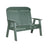 This is the Green colored bench on a white background.