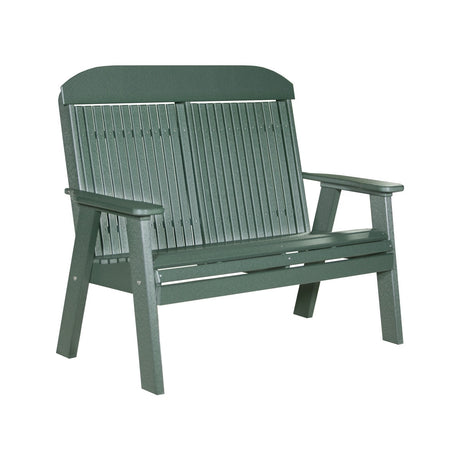 This is the Green colored bench on a white background.