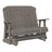 This is the Coastal Gray colored classic glider bench on a white background.