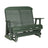 This is the Green colored classic glider bench on a white background.