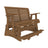 This is the Antique Mahogany colored glider bench on a white background.