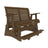 This is the Chestnut Brown colored glider bench on a white background.