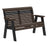 This is the Brazilian Walnut and Black colored bench on a white background.