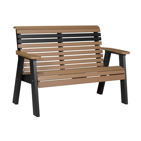 This is the Cedar and Black colored bench on a white background.