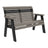 This is the Coastal Gray and Black colored bench on a white background.