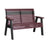 This is the Cherrywood and Black colored bench on a white background.