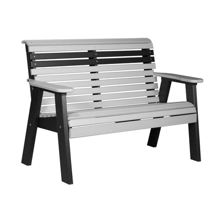 This is the Dove Gray and Black colored bench on a white background.