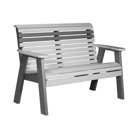This is the Dove Gray and Slate colored bench on a white background.