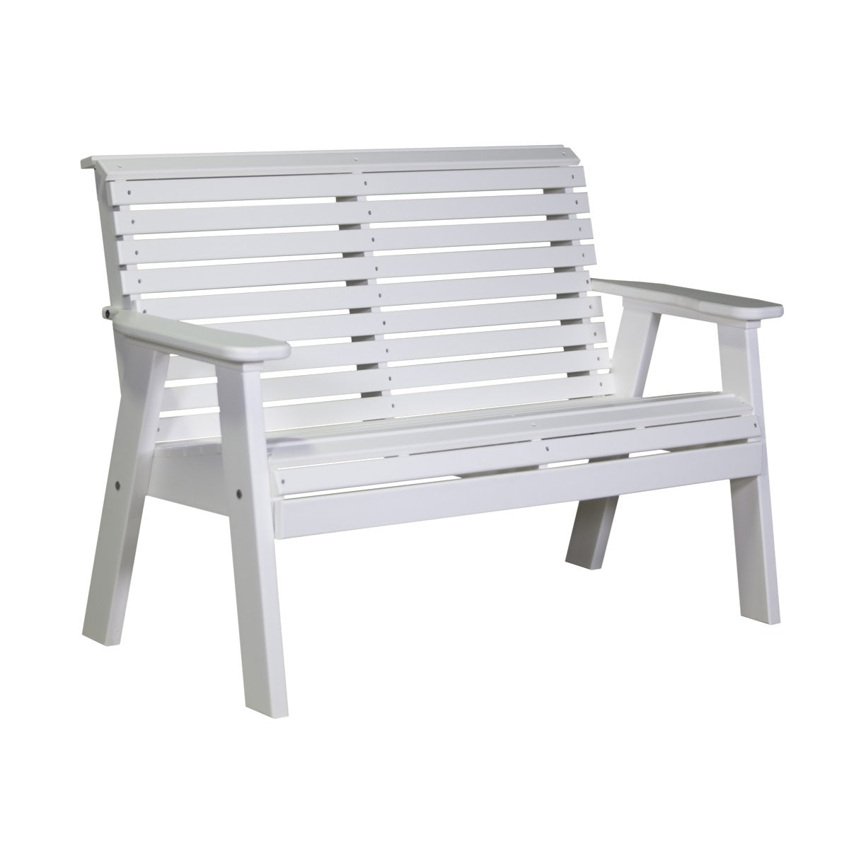 This is the White colored bench on a white background.