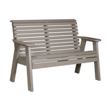 This is the Weatherwood colored bench on a white background.